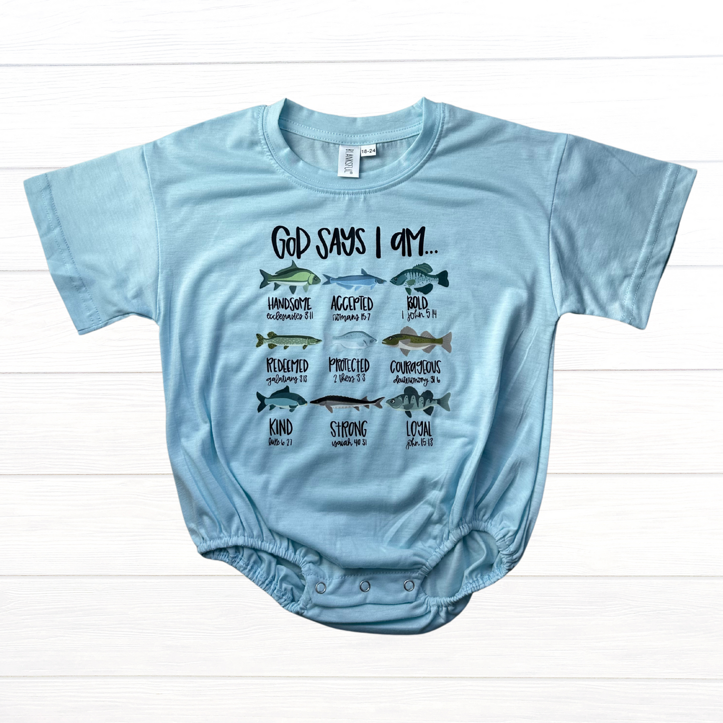God Says I Am... Bubble Romper